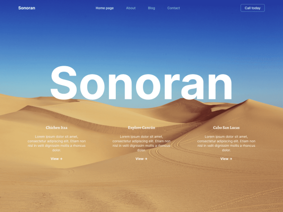 Sonoran WordPress Theme